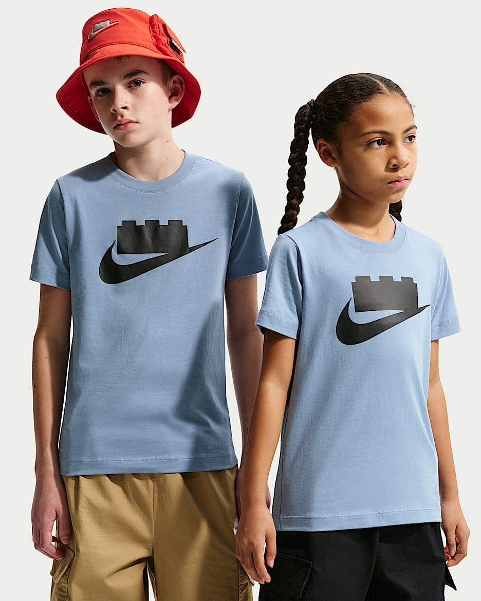 Nike x LEGO® Collection 大童标志T恤 - 工作蓝