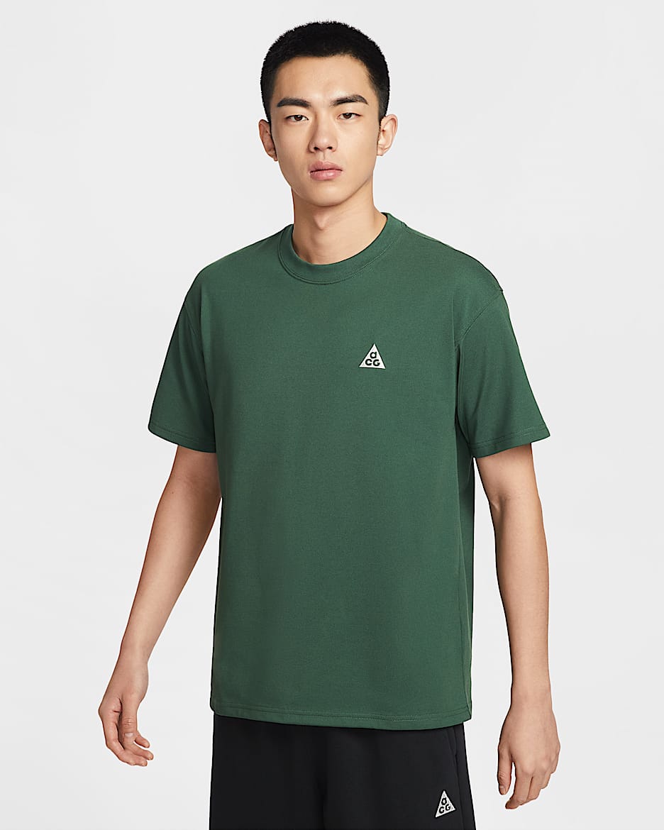 Nike ACG 男子速干短袖T恤 - 冷杉绿