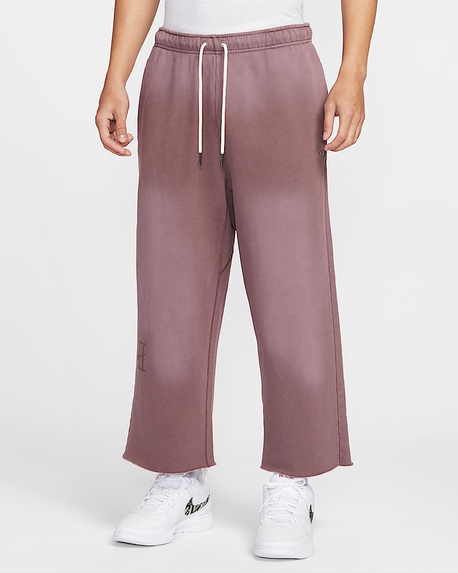 Book Standard Issue 德文布克耐克篮球小标系列男子加绒九分裤 - 图腾黑紫/图腾黑紫