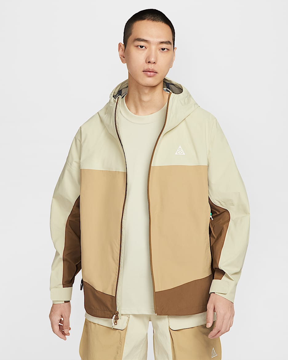 Nike ACG "Morpho" Storm-FIT ADV 2.5L 男子防风防水夹克硬壳冲锋衣 - 浅卡其/杏茶色/山峰白