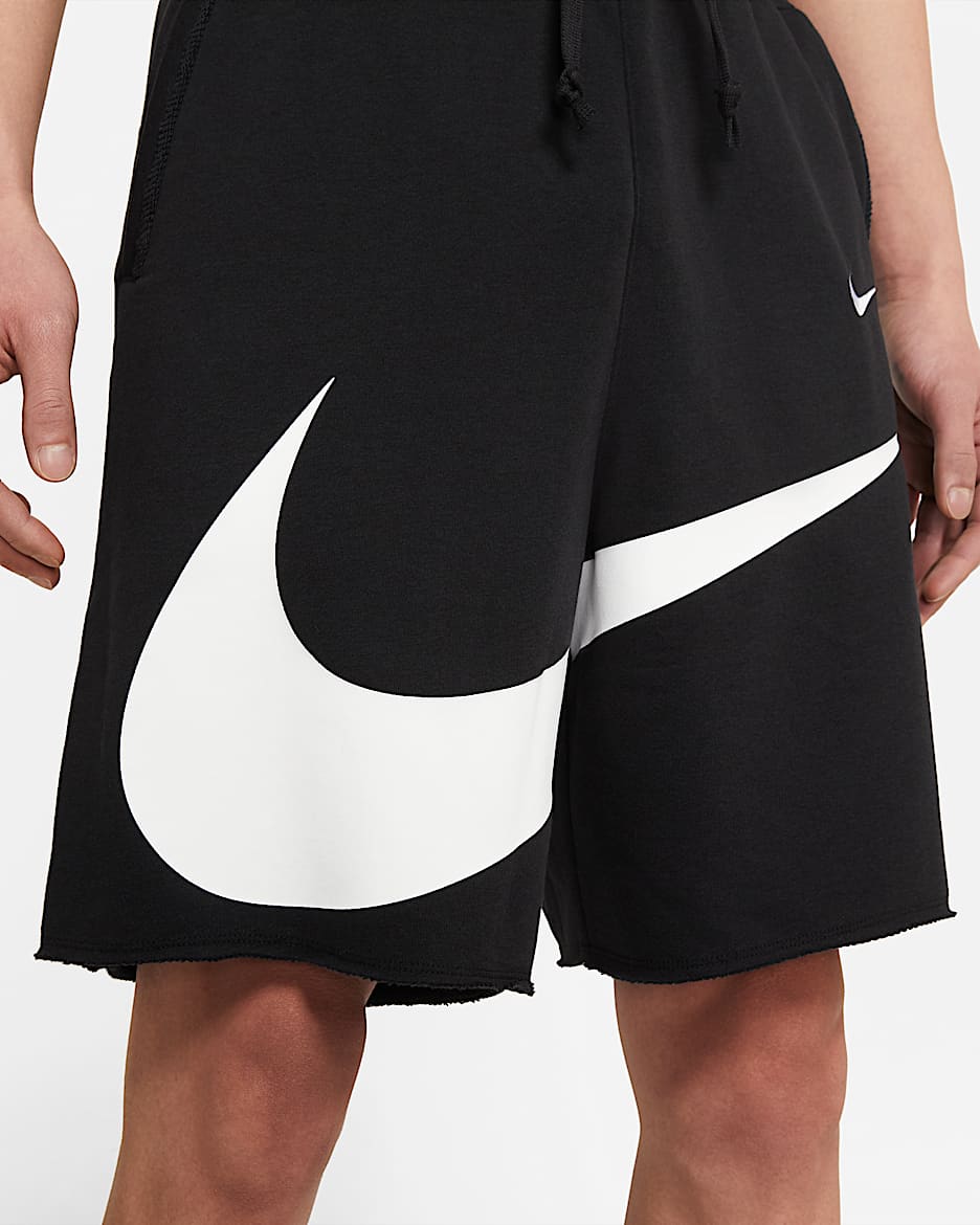 Nike Sportswear Swoosh 男子针织短裤 - 黑
