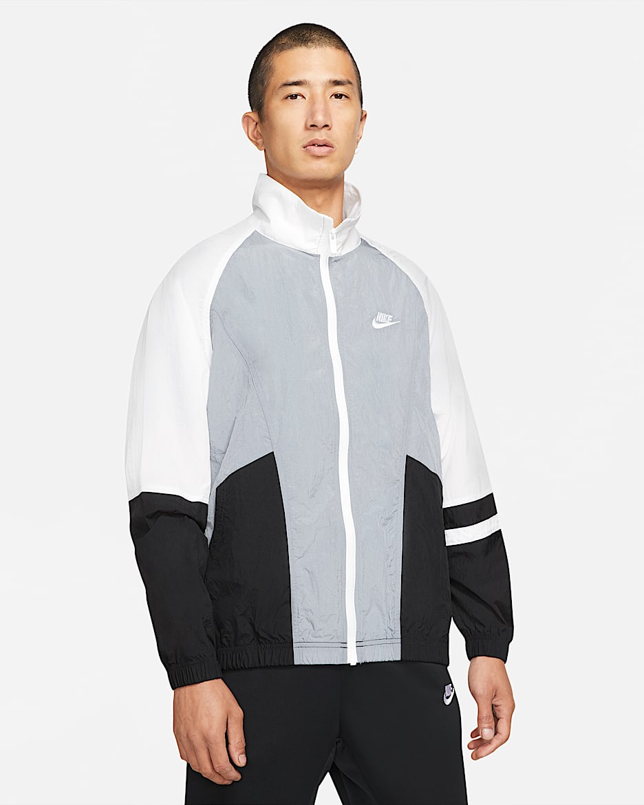 Nike Sportswear 男子无衬里夹克 - 冷灰/白色/黑/白色