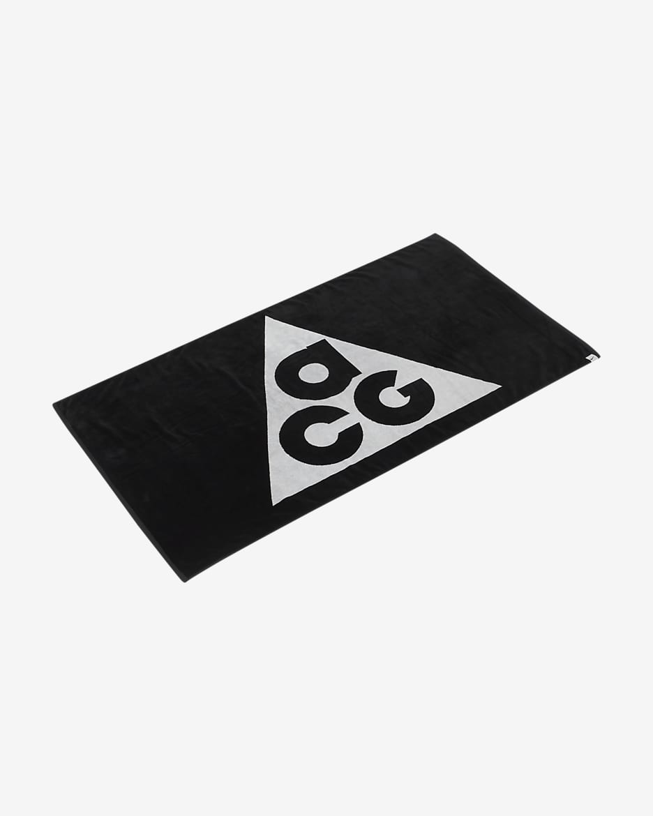 Nike ACG 跑步毛巾 (1 条） - 黑/山峰白