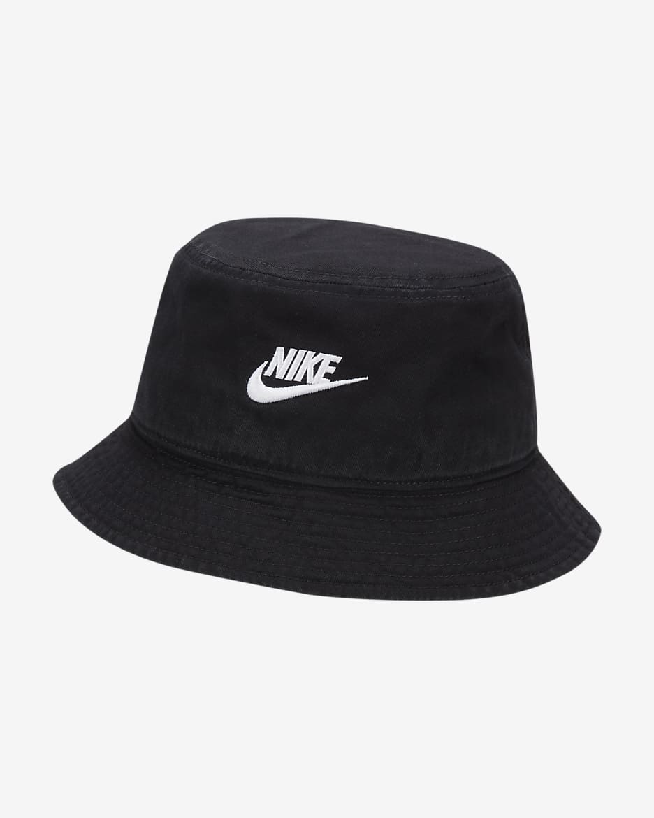 Nike Apex Futura 水洗渔夫运动帽 - 黑/白色