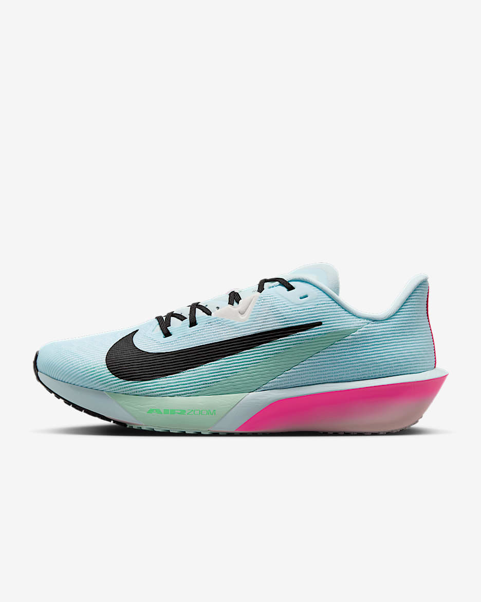 Nike Zoom Rival Fly 4 男子公路竞速跑步鞋 - 冰川蓝/泡沫薄荷绿/透明粉/黑