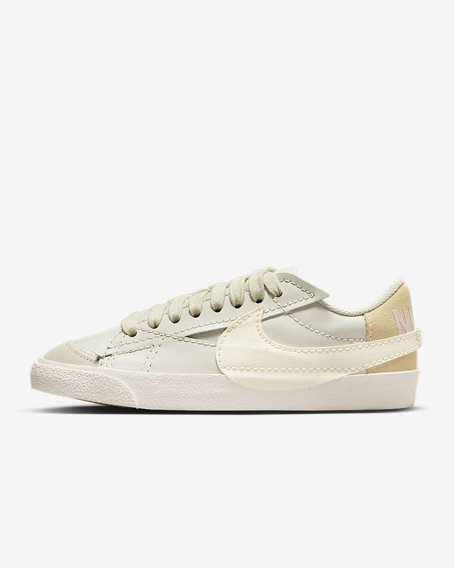 Nike Blazer Low '77 Jumbo 女子运动鞋复古板鞋 - 海玻璃色/石膏色/帆白/淡象牙白