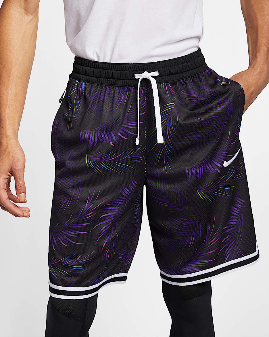 Nike Dri-FIT DNA 男子篮球短裤 - 庭紫/白色