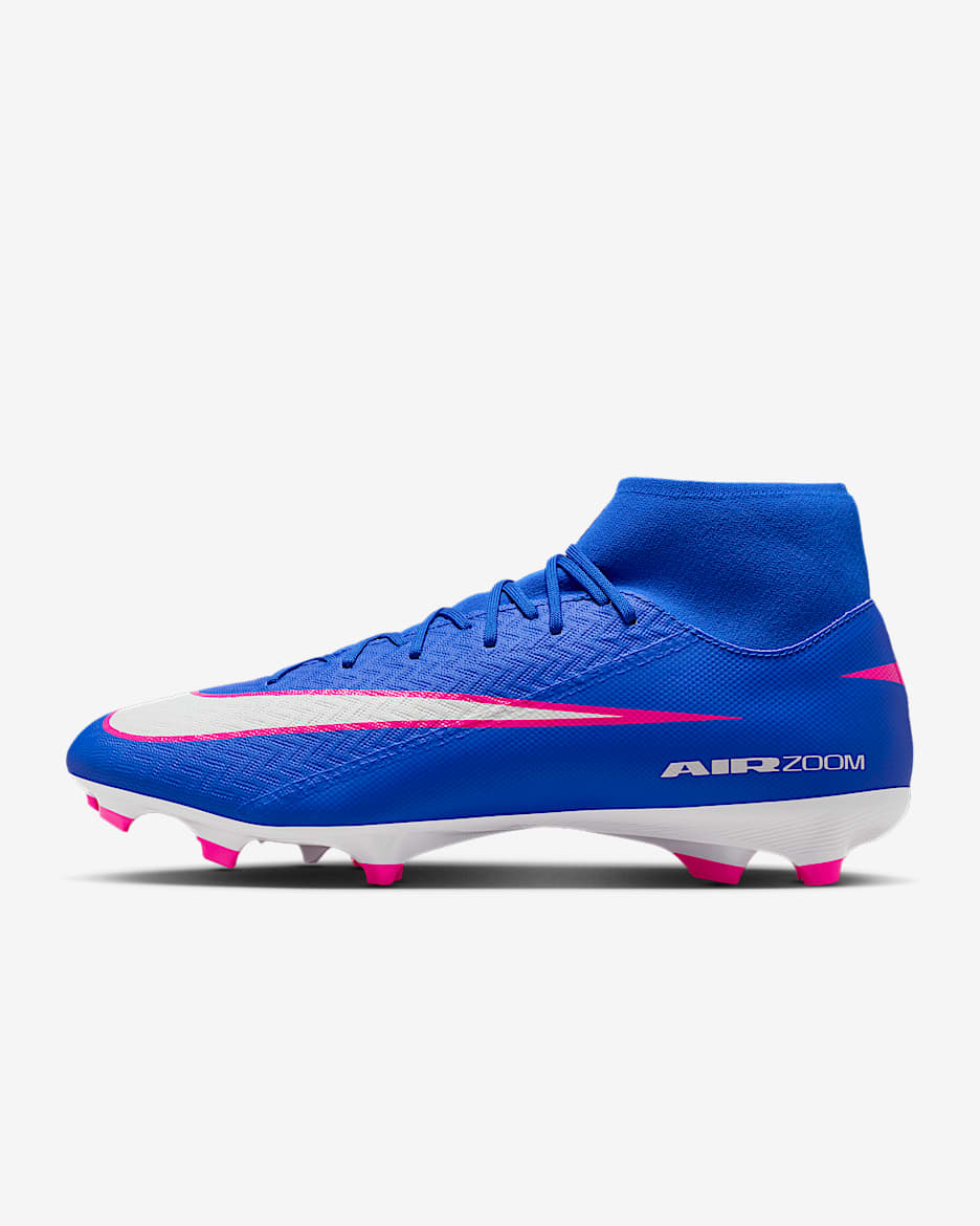 Nike Mercurial Superfly 10 Academy 耐克刺客系列 MG 多种场地高帮足球鞋 - 赛车蓝/白色