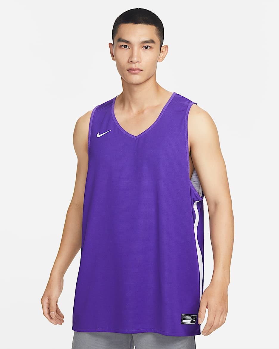 Nike Practice 男子篮球球衣 - 队紫/团队白/团队白