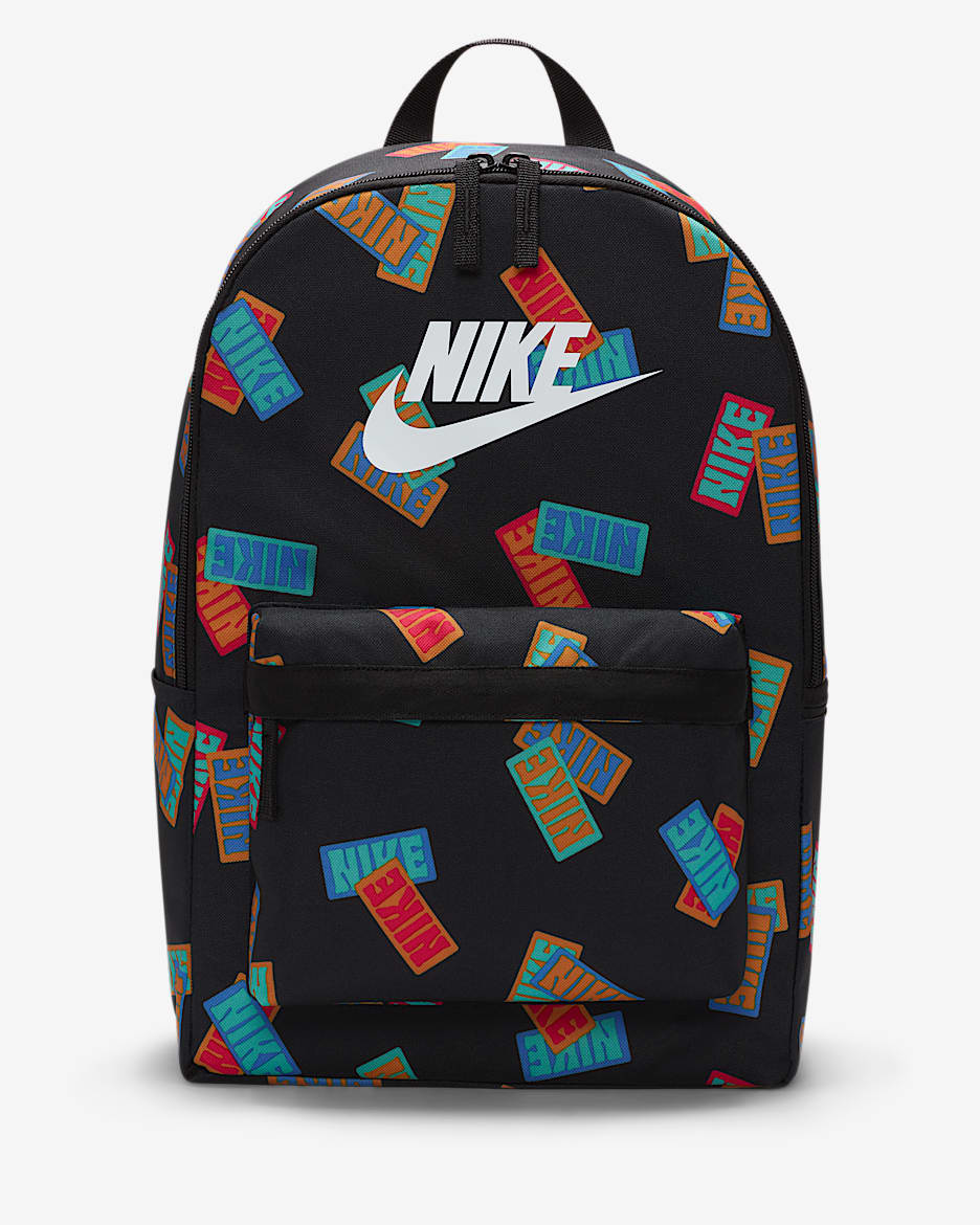 Nike Heritage 双肩包 - 黑/黑/白色
