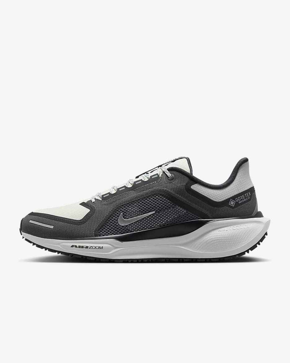 Nike Pegasus 41 GORE-TEX 耐克飞马男子防水公路跑步鞋 - 黑/煤黑/铁灰/山峰白
