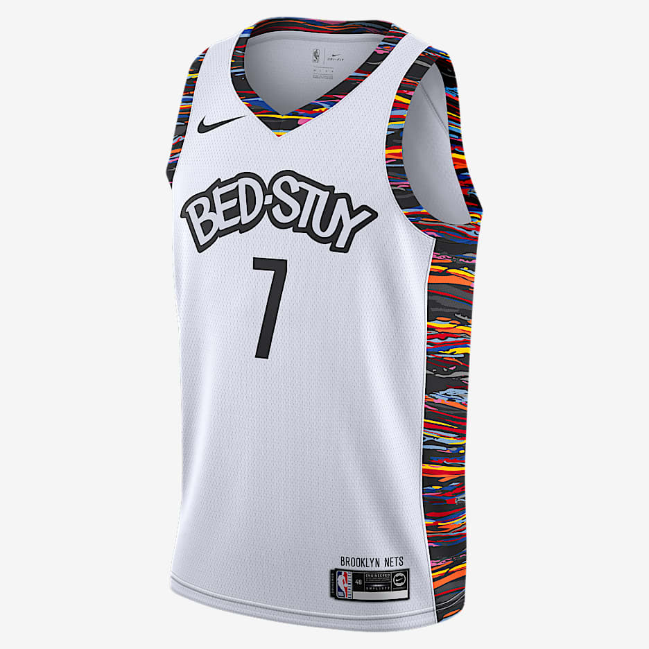 布鲁克林篮网队 (Kevin Durant) City Edition Nike NBA Swingman Jersey 男子球衣 - 白色