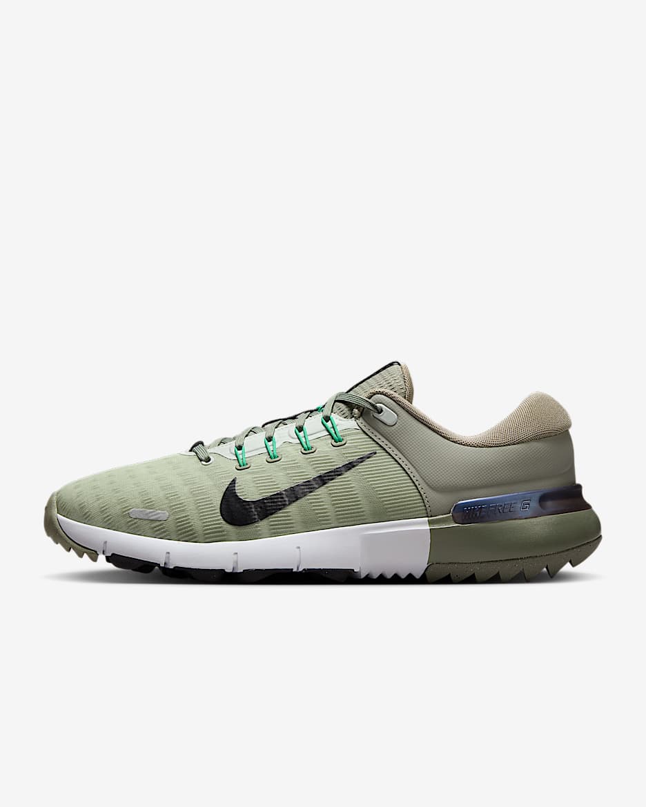 Nike Free Golf NN 男/女高尔夫球鞋 - 浅军绿/浅银/黑