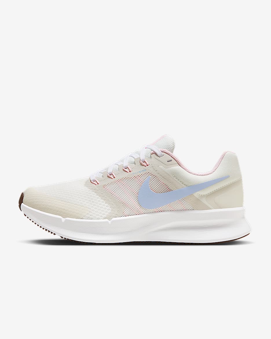 Nike Run Swift 3 女子公路跑步鞋 - 帆白/白色/泡沫粉/复古蓝灰