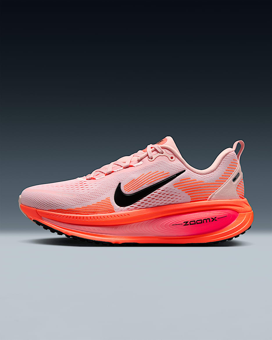 Nike Vomero 18 耐克迈柔女子公路跑步鞋 - 大气浅粉/亮深红/狂喜深红/黑