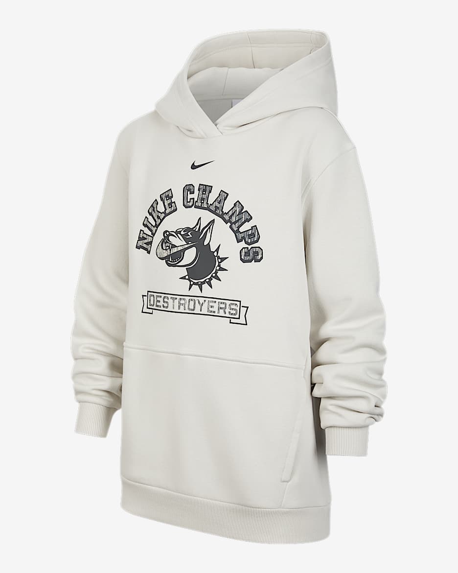 Nike Sportswear Next Up 大童加绒套头连帽衫 - 浅骨色