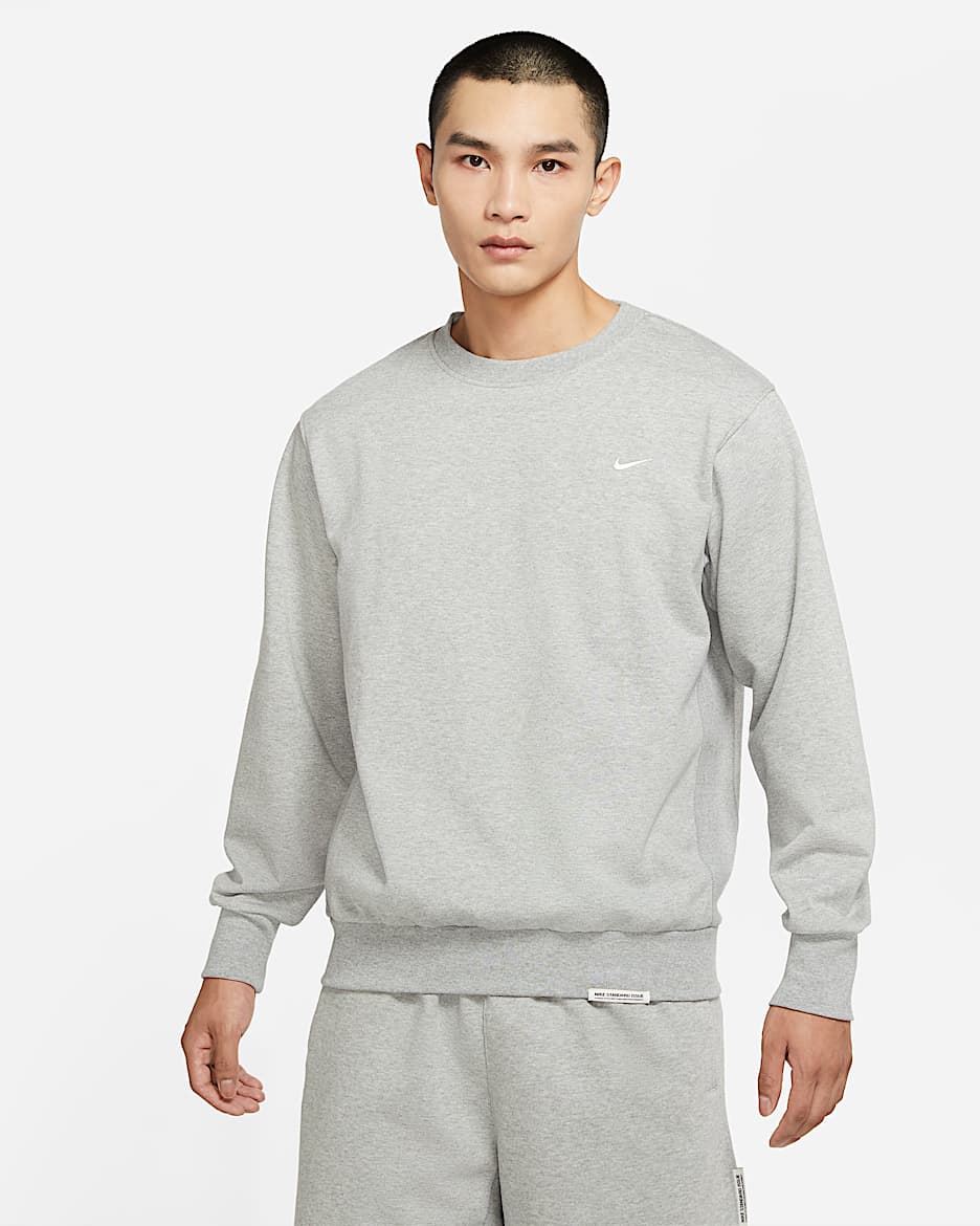 Nike Dri-FIT Standard Issue 男子速干篮球圆领上衣 - 调色暗灰/淡象牙白