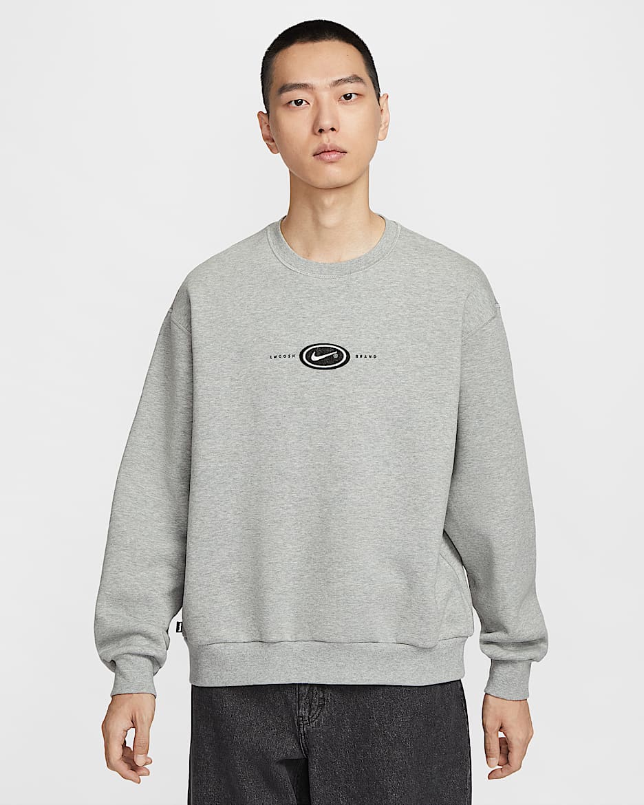 Nike SB x Eric Koston 男子加绒滑板圆领上衣 - 调色暗灰