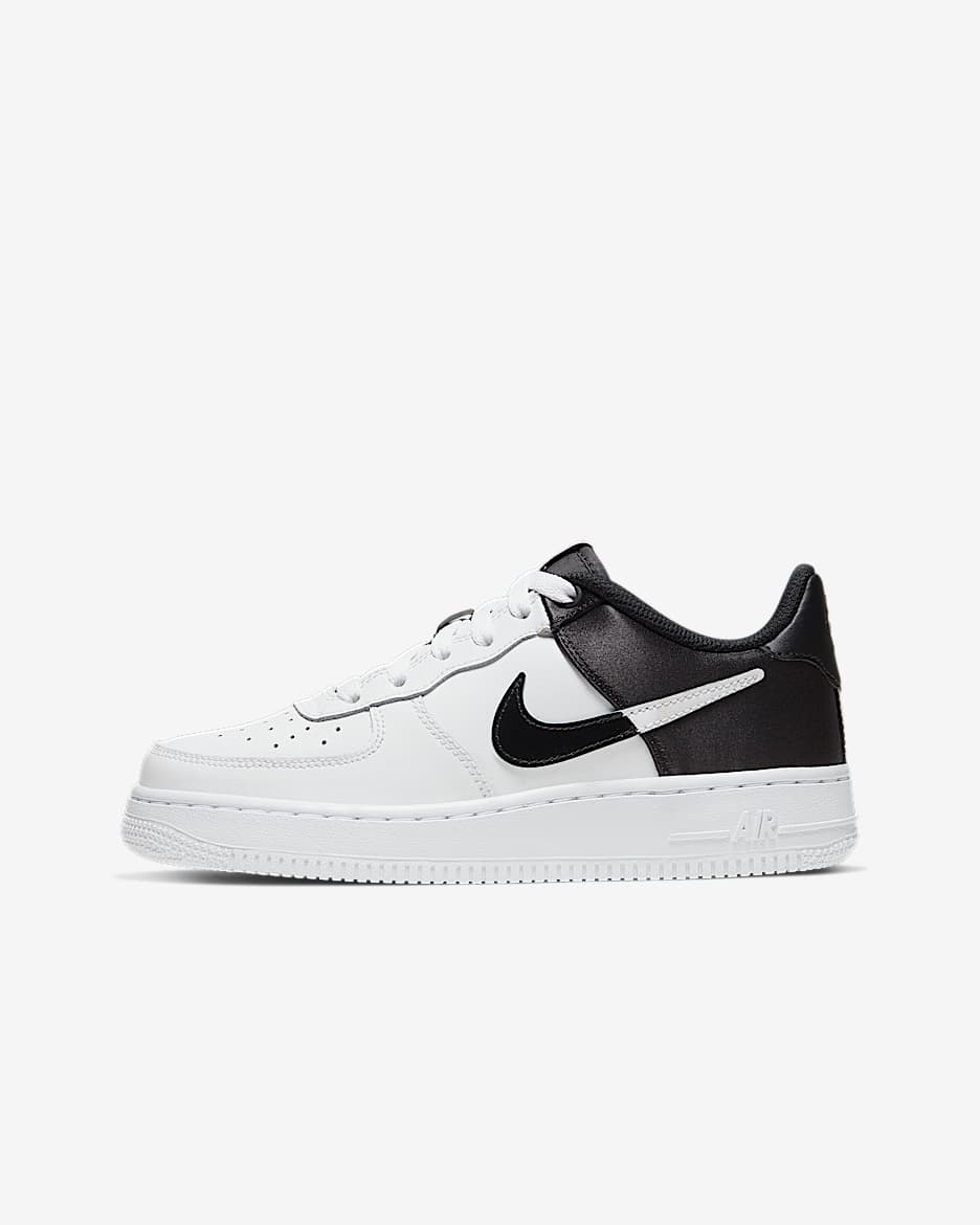 Nike Air Force 1 LV8 1 (GS) 大童运动童鞋 - 白色/白色/黑