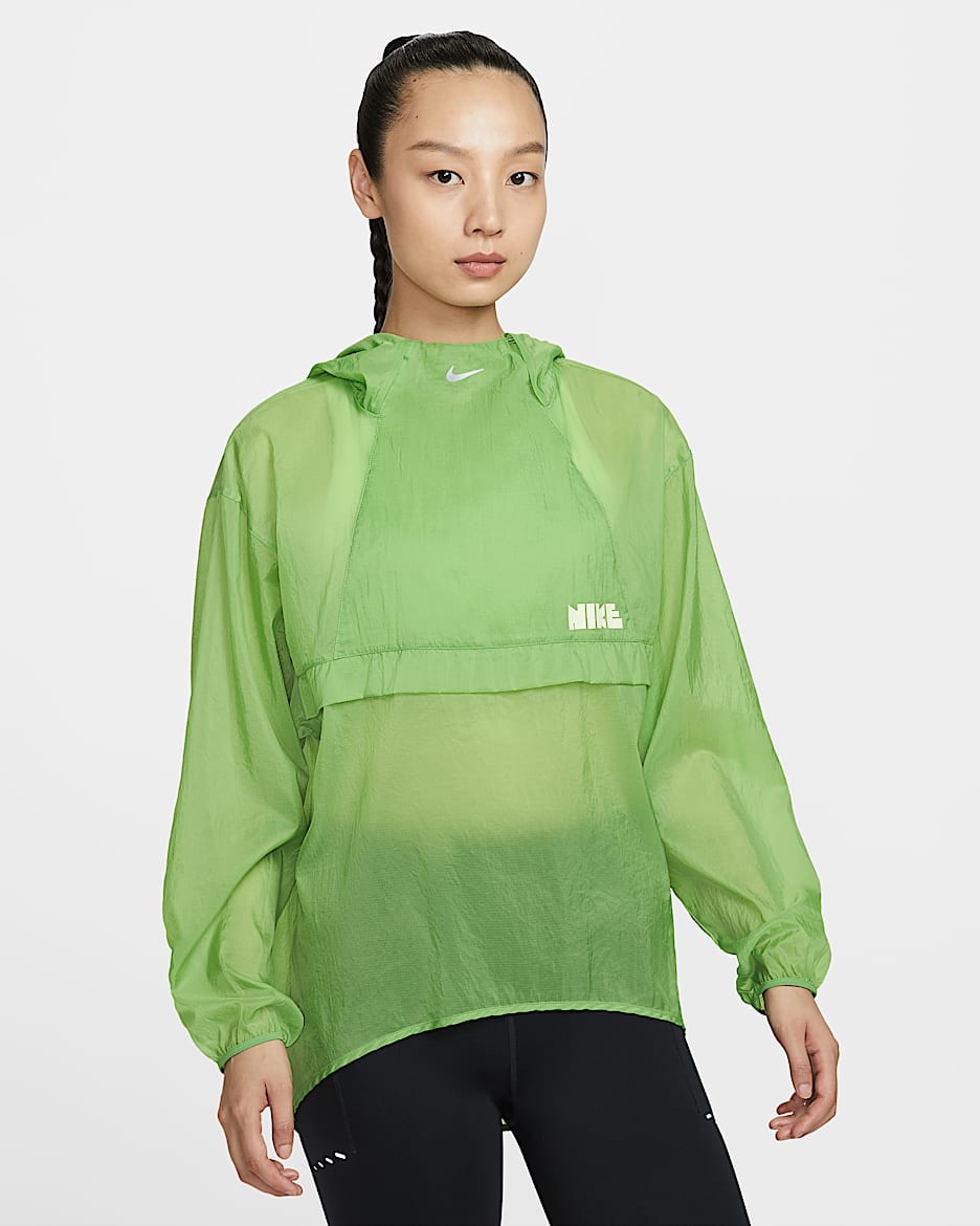 Nike Run Division 女子可收纳跑步上衣 - 叶绿