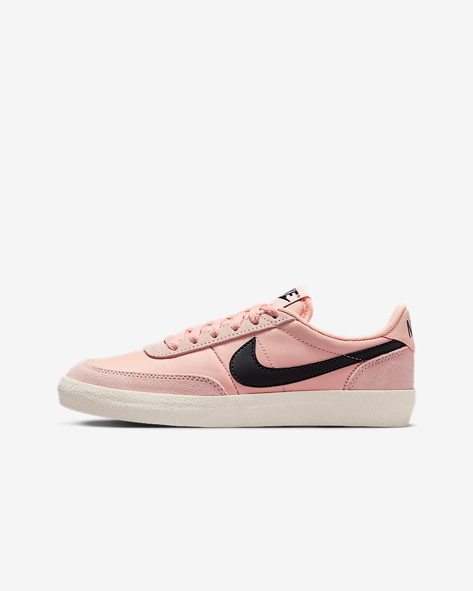 Nike Killshot 2 大童薄底运动鞋 - 水洗珊瑚红/帆白/椰奶色/黑