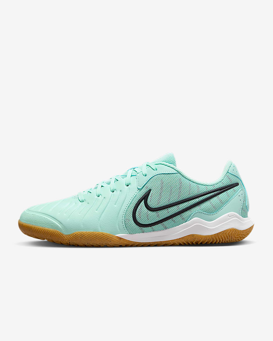 Nike Legend 10 Academy IC 男子室内/球场足球鞋 - 浅雨露绿/梦幻紫红/黑