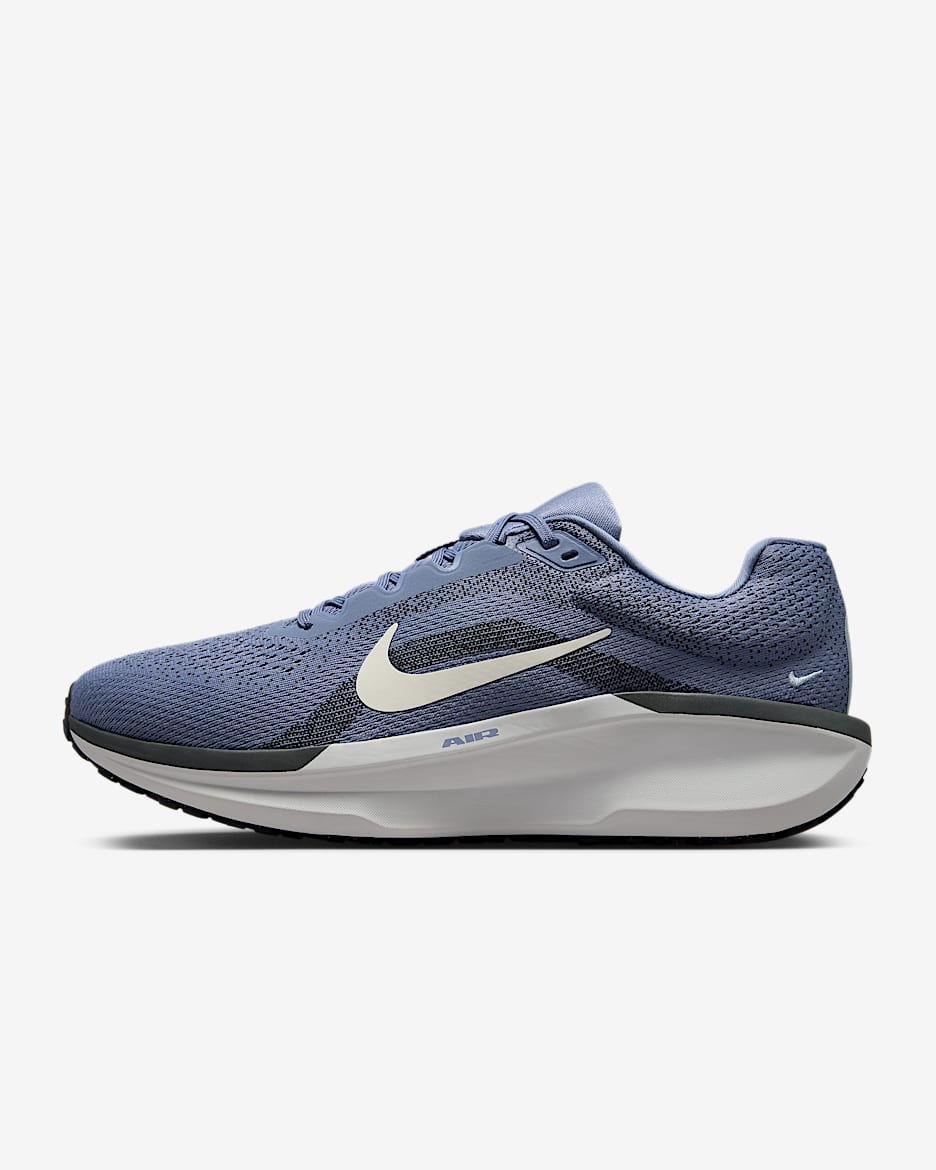 Nike Winflo 11 男子透气公路跑步鞋 - 世界靛青/浅军械蓝/煤黑/帆白