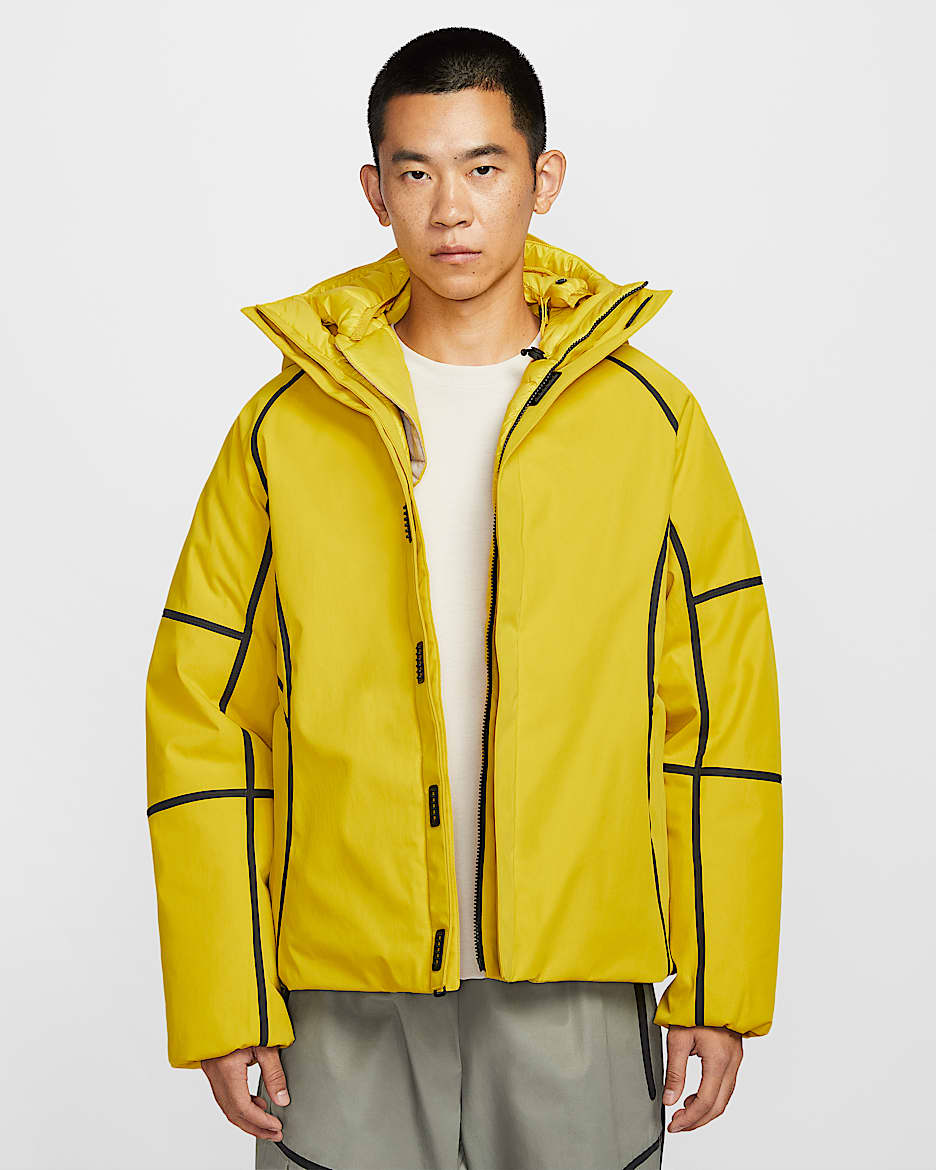 Nike Tech Therma-FIT ADV 男子羽绒夹克 - 亮黄/黑