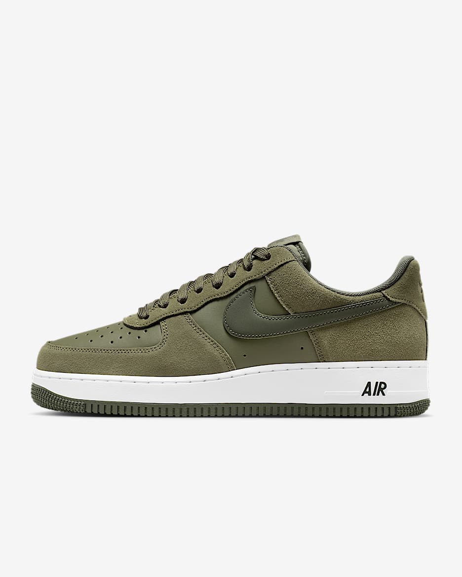 Nike Air Force 1 '07 LV8 男子空军一号运动鞋 - 中橄榄绿/白色/军裤卡其