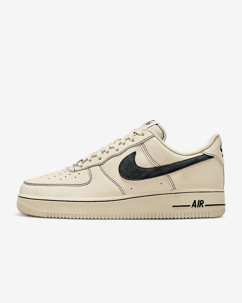 Nike Air Force 1 '07 LV8 男子空军一号运动鞋 - 浅卡其/黑