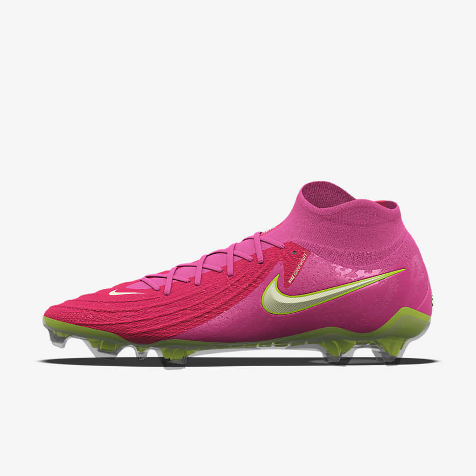 Nike Phantom Luna 2 Elite By You FG 专属定制高帮足球鞋 - 透明粉/透明粉