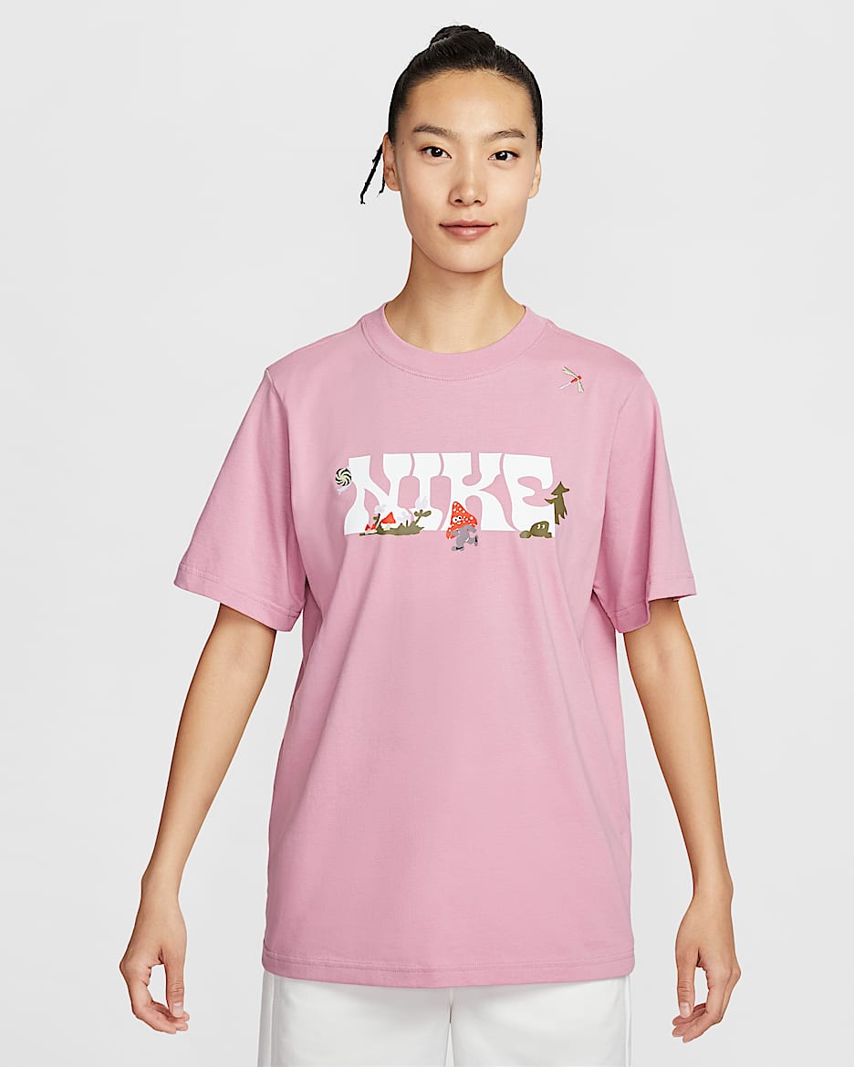 Nike Sportswear 夏日轻醒系列女子T恤 - 元素粉
