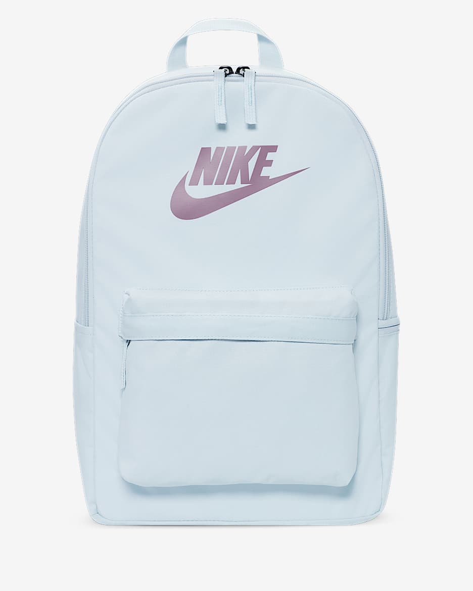 Nike Heritage 双肩包 - 浅蓝灰/黑/海浪紫