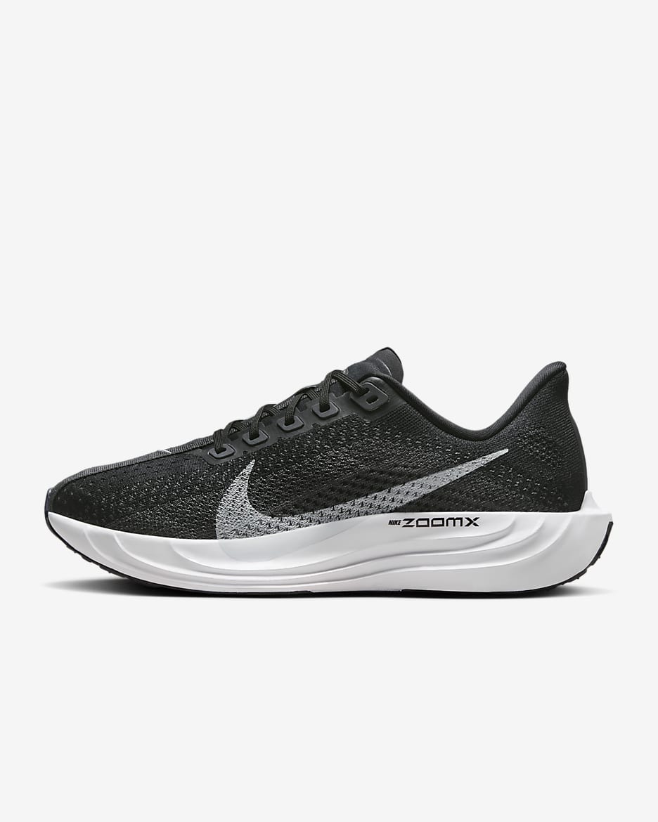 Nike Pegasus Plus 耐克超级飞马女子公路跑步鞋 - 黑/煤黑/白色/白金色
