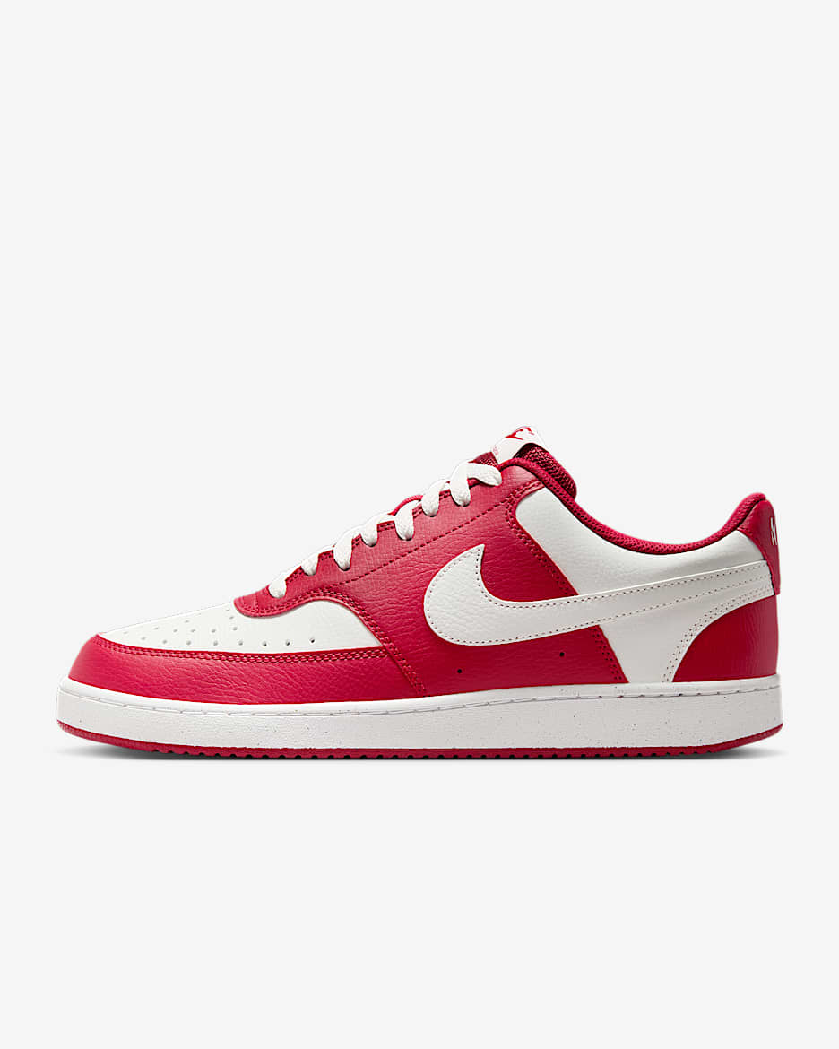 Nike Court Vision Low 男子运动鞋 - 健身红/山峰白