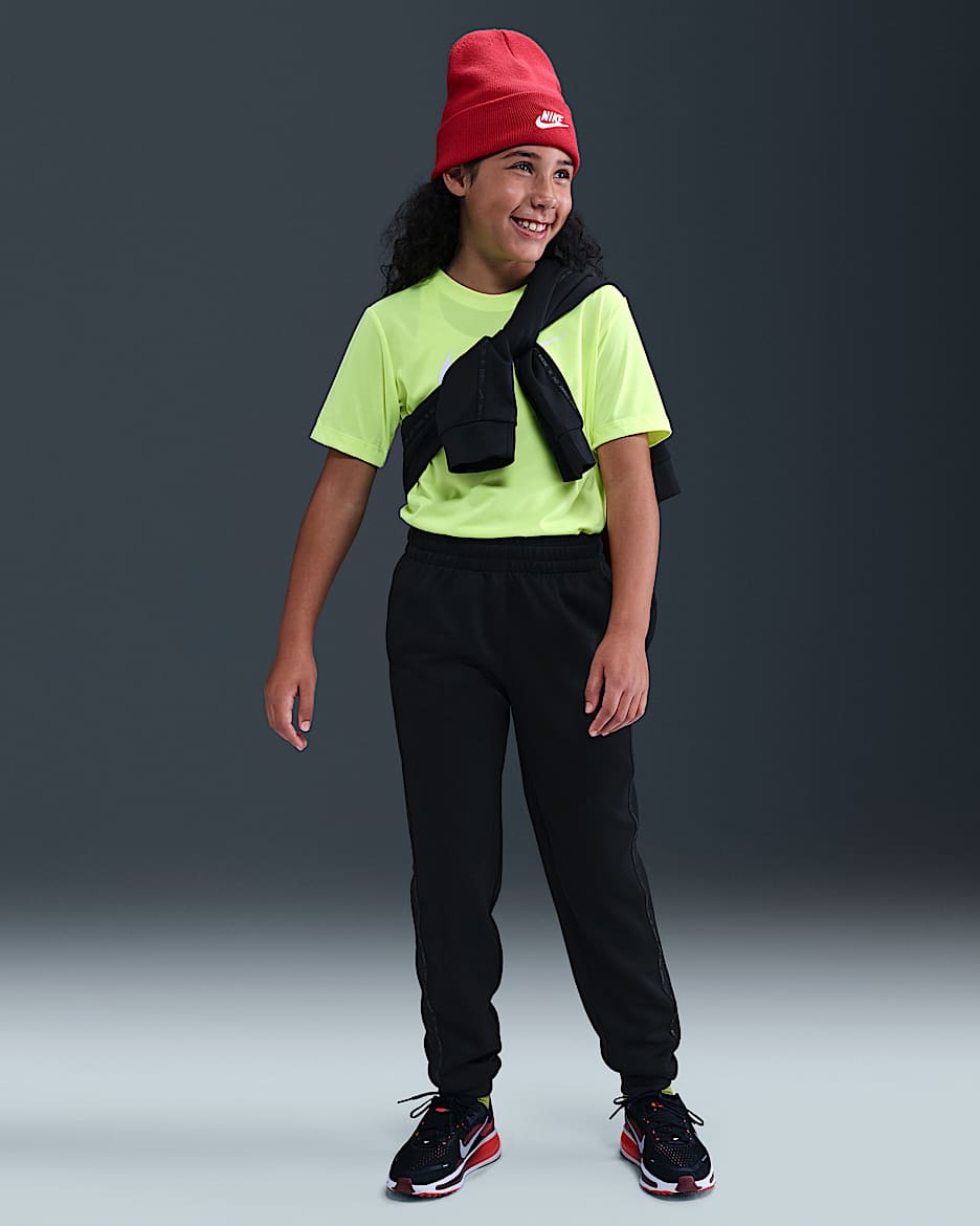 Nike Sportswear Multi 大童长裤 - 黑/暗烟灰/暗烟灰