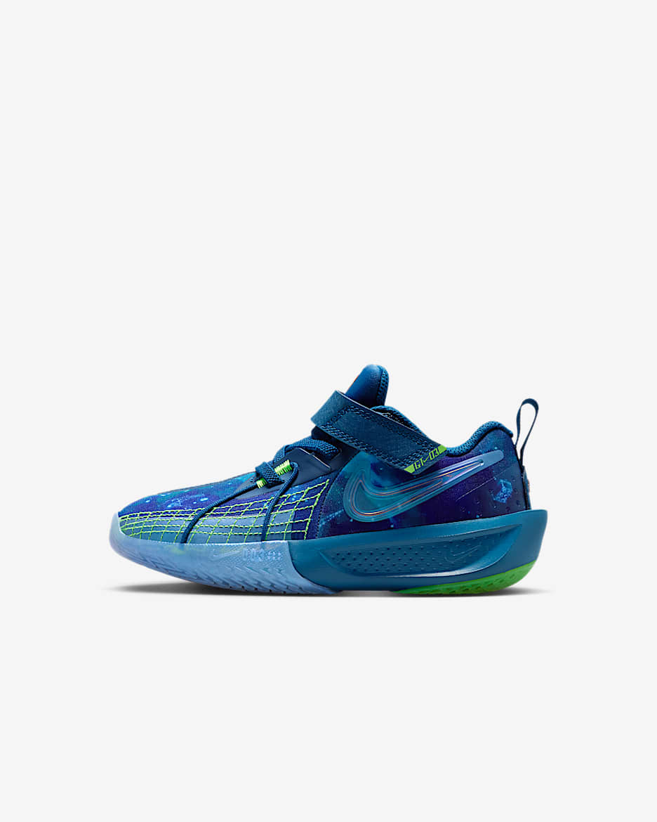 Nike G.T. Cut 3 x LEGO® Collection 幼童运动鞋 - 勇气蓝/冲击绿/白金色/金属铬色