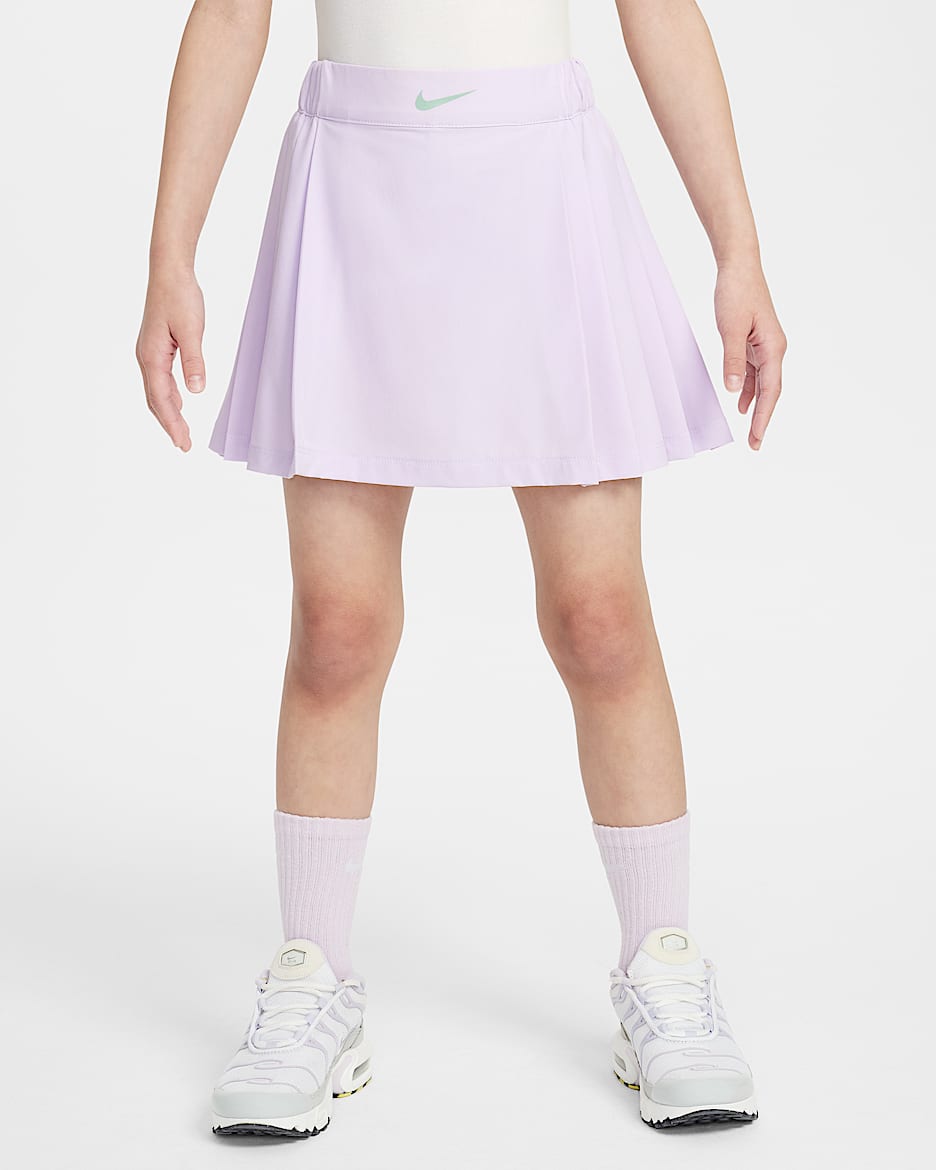 Nike Wildflower 幼童速干半身裙 - 粉紫
