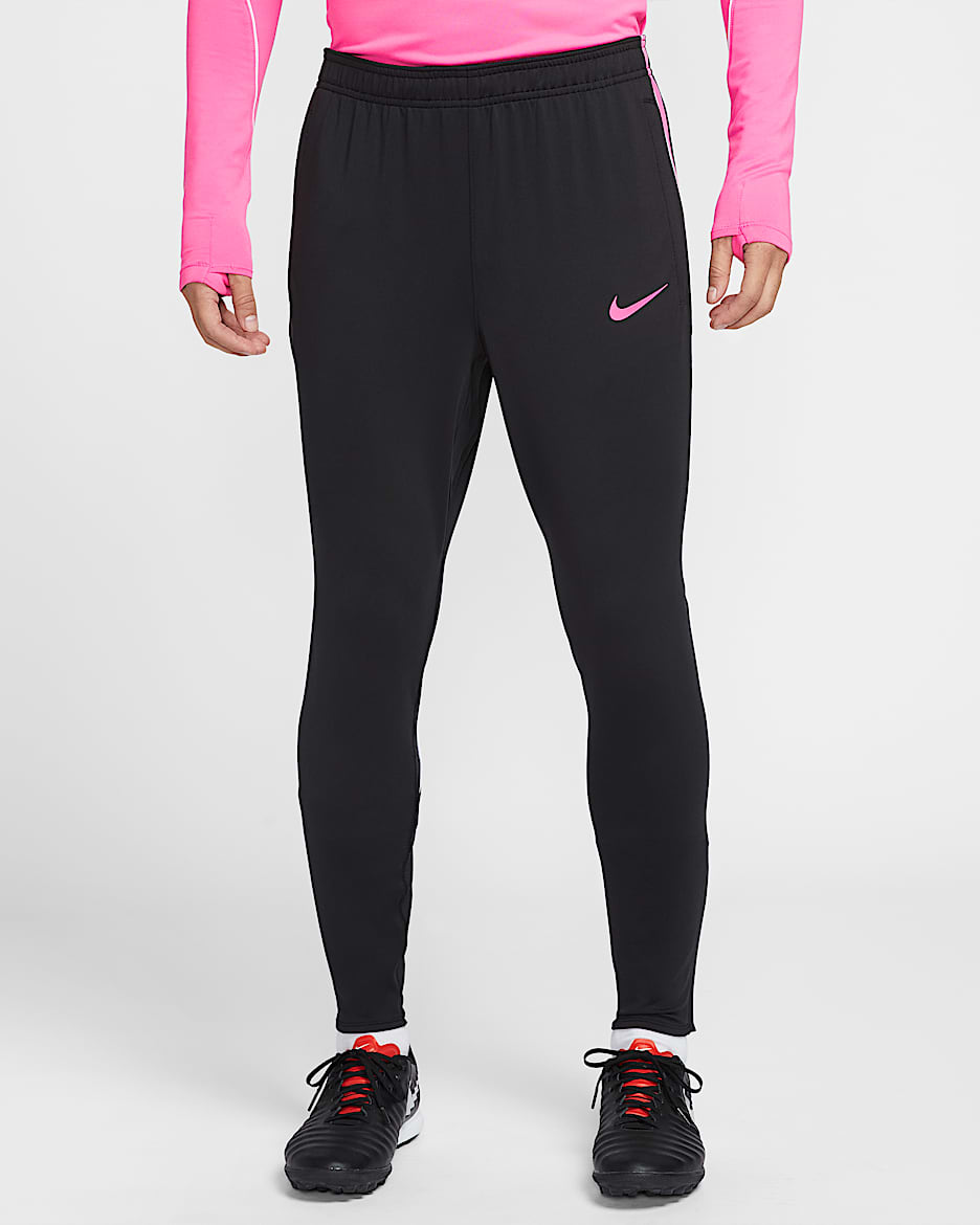 Nike Strike Dri-FIT 男子速干足球长裤 - 黑/亚紫粉/亚紫粉/亚紫粉