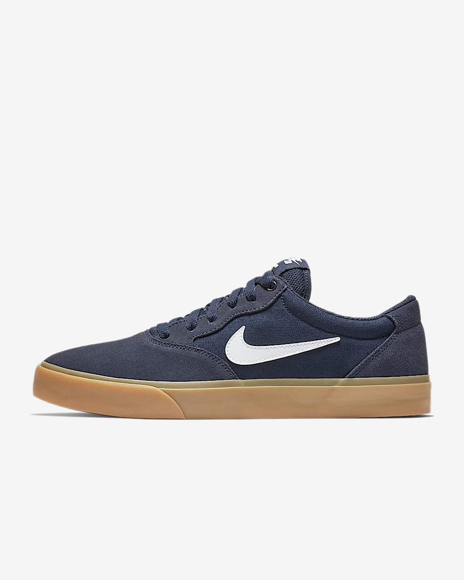 Nike SB Chron SLR 男/女滑板鞋 - 黑曜石色/白色