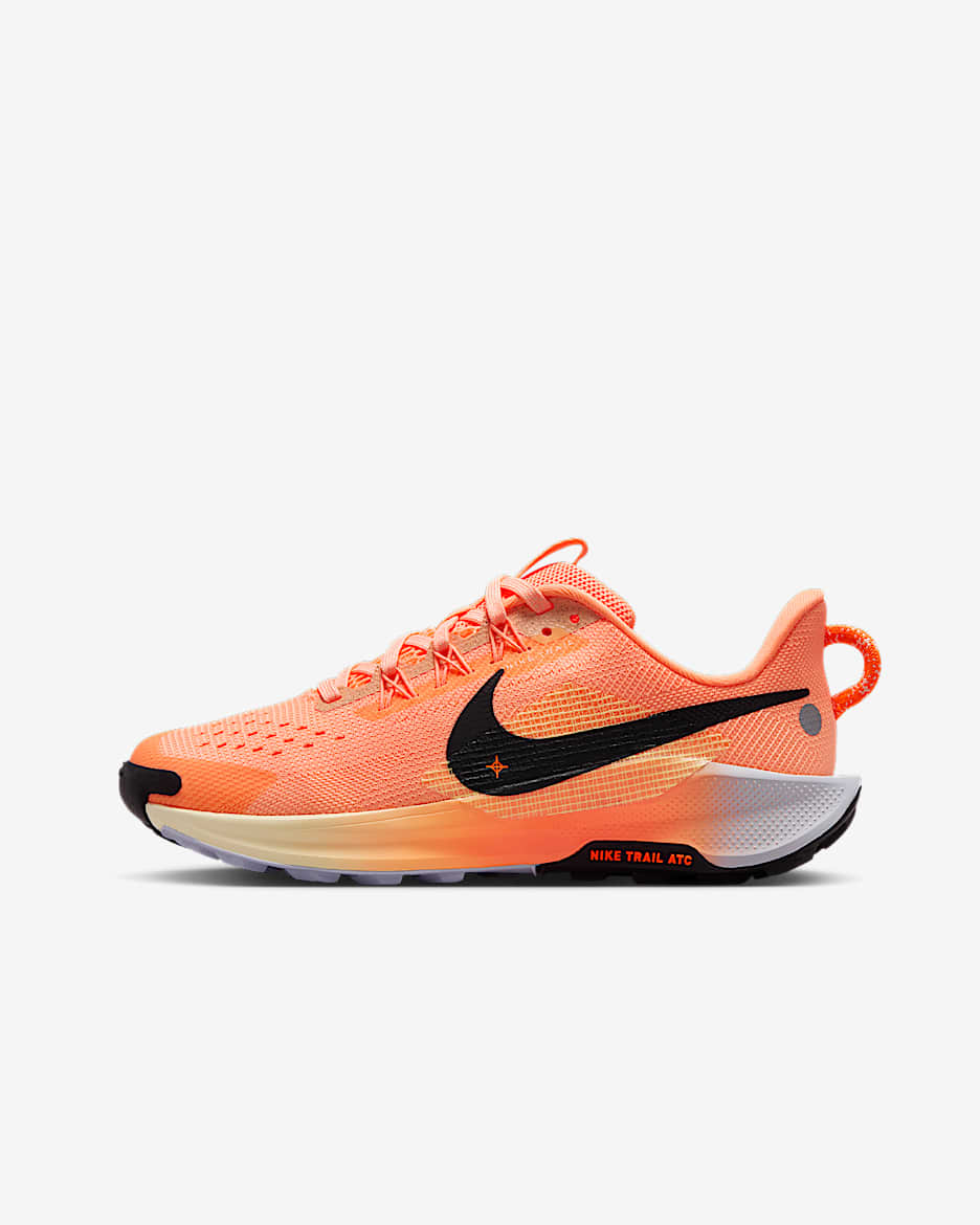Nike Pegasus Trail 5 耐克小飞马大童户外越野跑步鞋 - 脉冲橙/幻影/石膏色/黑