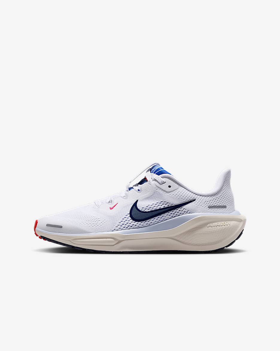 Nike Air Zoom Pegasus 41 耐克小飞马大童运动鞋 - 白色/珍珠灰/幻影/深藏青