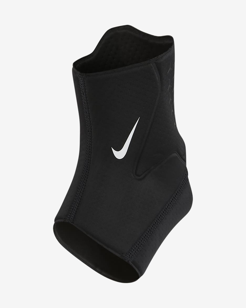 Nike Pro 速干训练脚踝护套（1 只） - 黑/白色