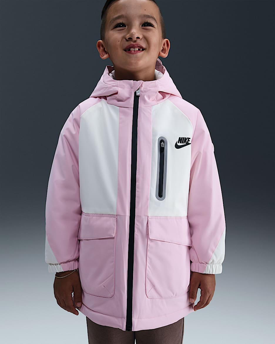 Nike Tech 幼童三防夹克 - 泡沫粉