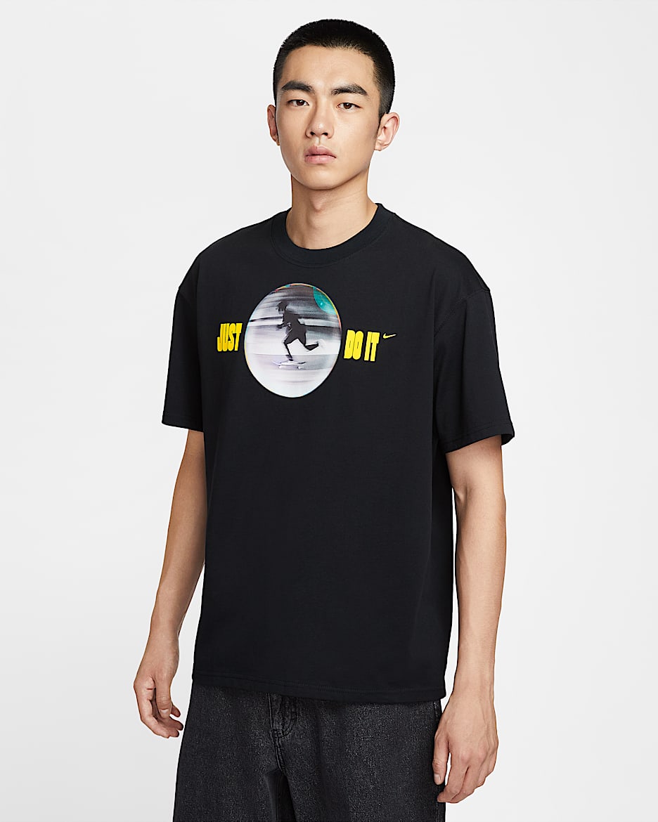 Nike SB "Just Do It" 男子滑板T恤 - 黑