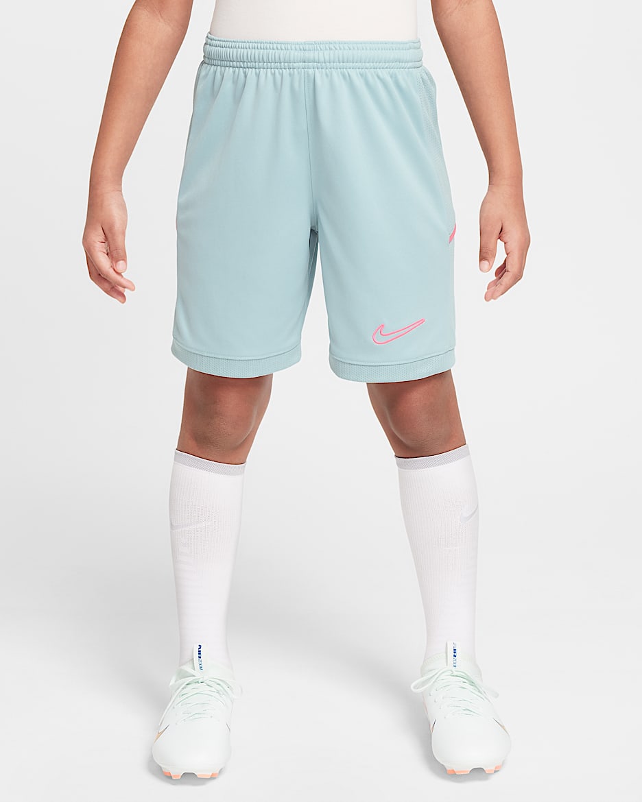Nike Academy Dri-FIT 大童速干足球短裤 - 海洋深蓝/海洋深蓝/透明粉