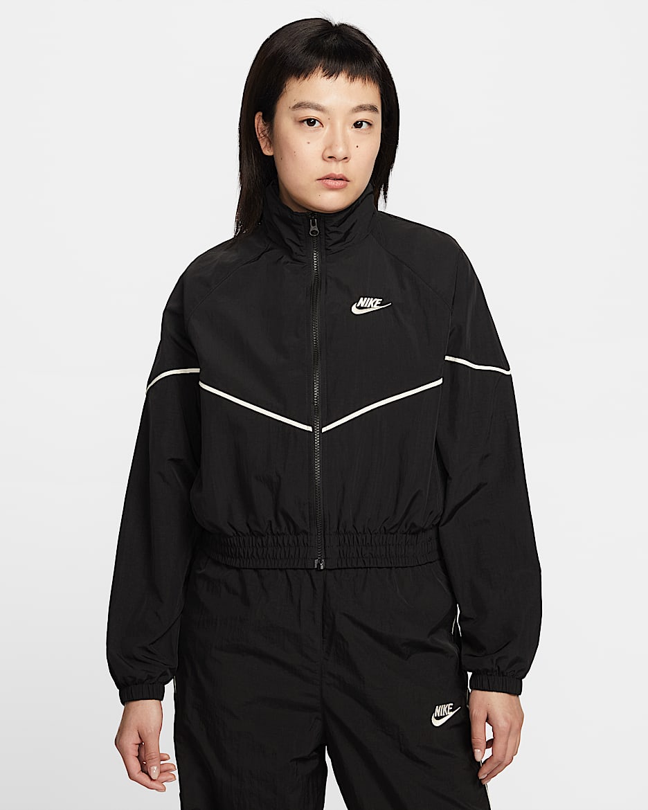 Nike Sportswear Windrunner 女子梭织夹克 - 黑/粉白/粉白