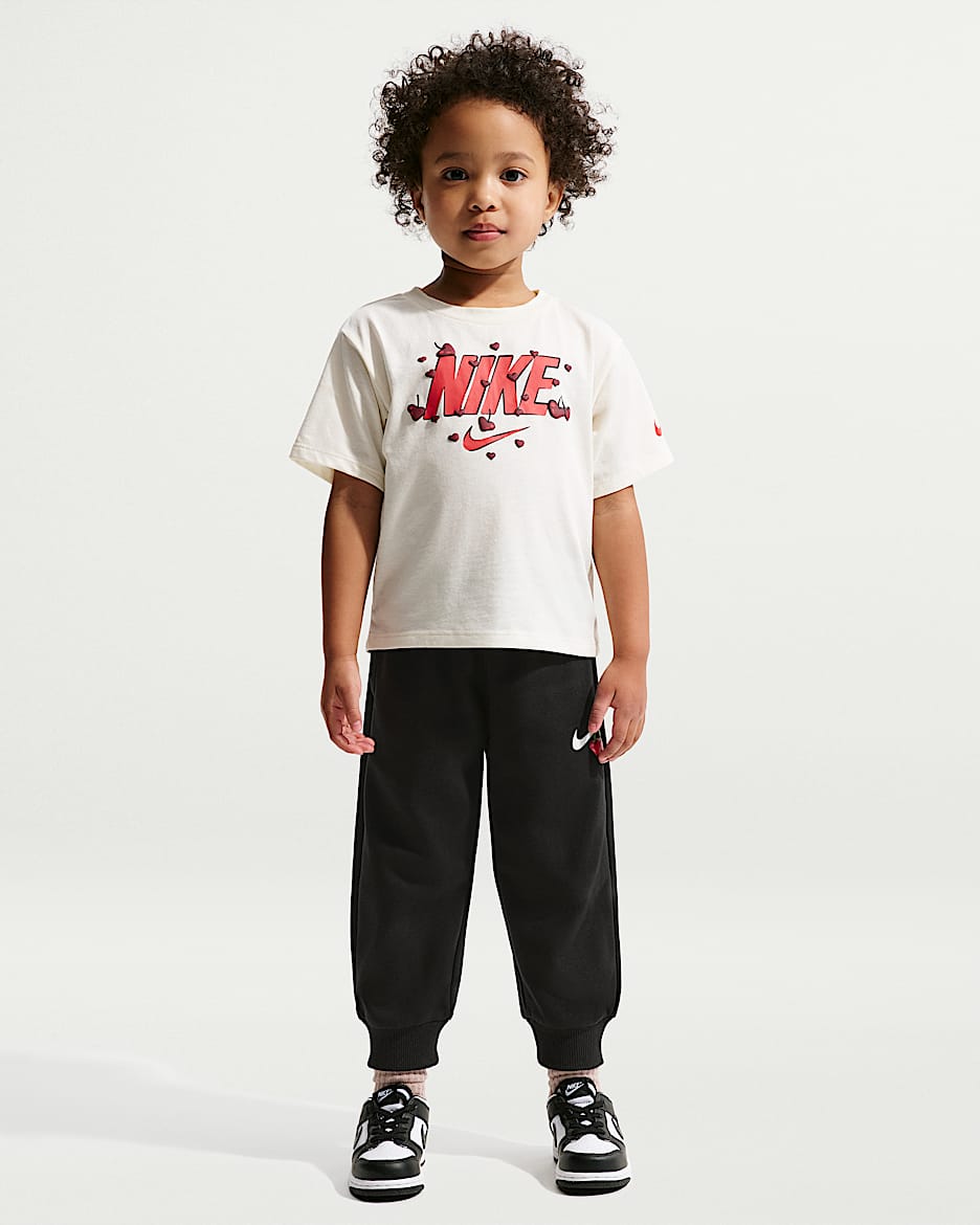 Nike Cherry 婴童长裤 - 黑/红色/白色/白色