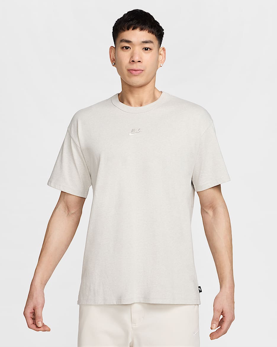 Nike Sportswear Premium Essentials 男子厚实棉料宽松舒适纯棉T恤 - 浅骨色/调色