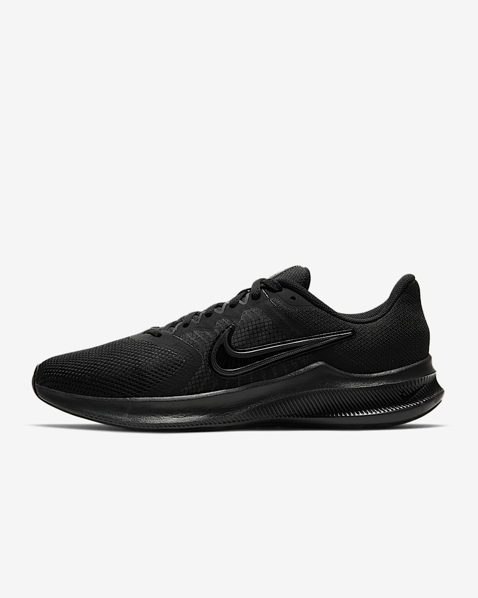 Nike Downshifter 11 男子公路跑步鞋 - 黑/浅烟灰/暗烟灰